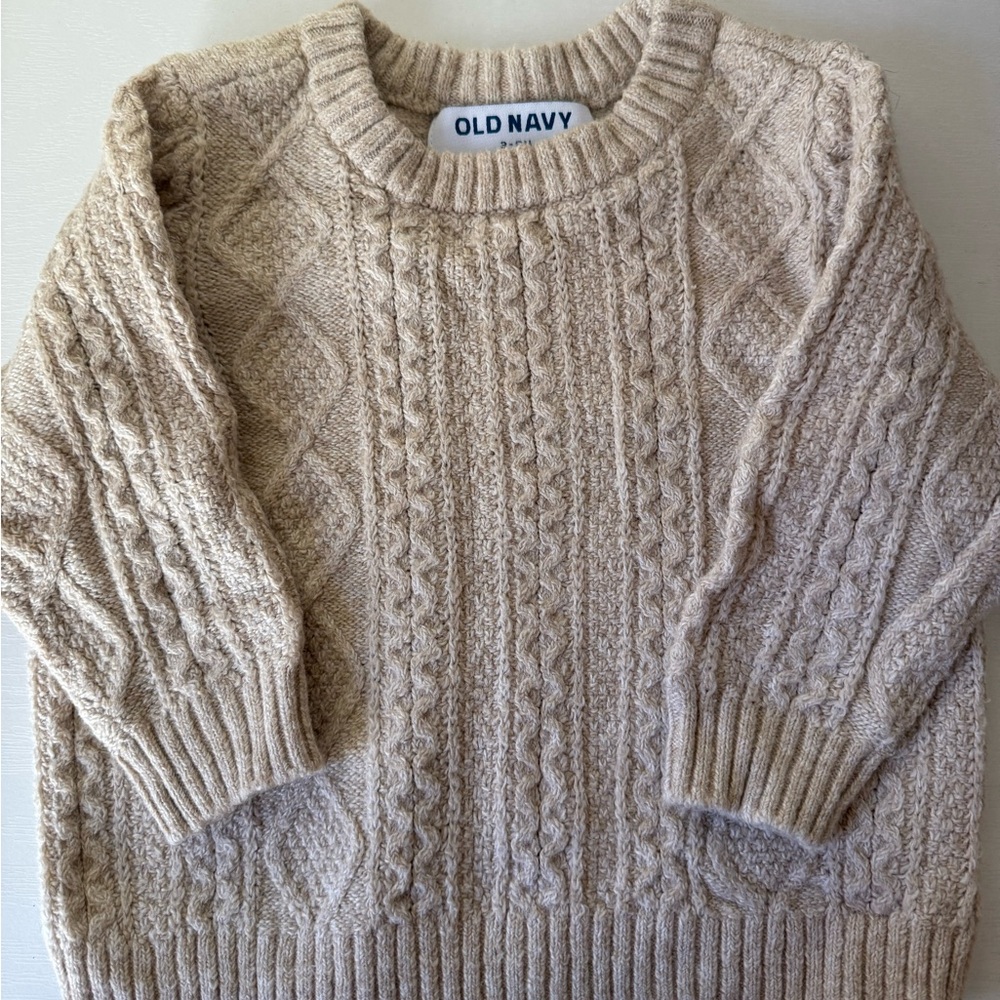 Old Navy Cream Sweater 3-6mo